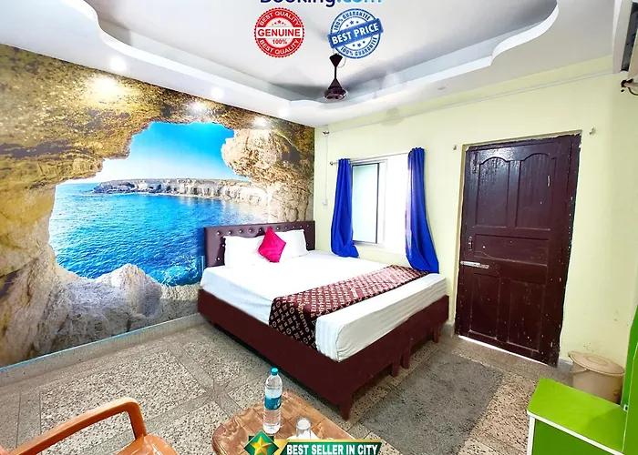 Goroomgo Jk Inn ! Puri গোরুমগো জে কে ইন পুরী - Sea-View-Room - All-Room-Attached-Balcony-With-Kitchen-Wifi-Restaurant-And-Parking-Facilities-Prime-Location-Best Selling In Puri